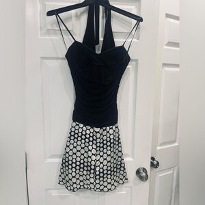 Black and White Polka Dot Dress